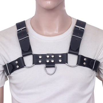 Leather Chest Harness for Bold Fashion