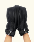  leather bondage mittens, leather mitts, leather bondage mitts, bdsm mittens, bdsm mitts, bondage mittens