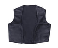 Open Front Genuine Leather Vest, Leather Vest, Genuine Leather Vests 