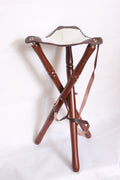 wool camping stool, camping stool, tripod camping stool