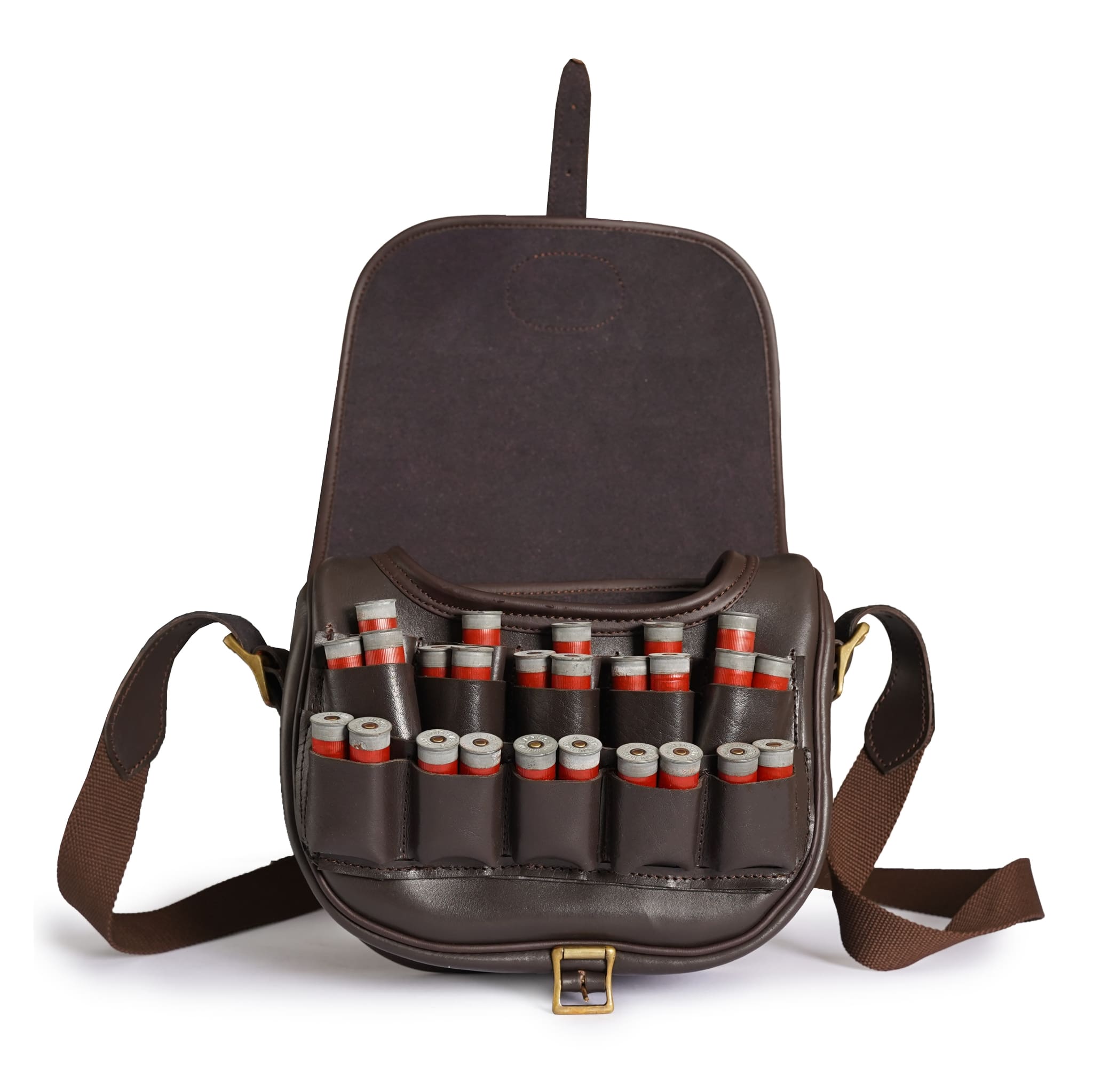 Brown Leather Loaders Bag, Leather Cartridge Holder, Leather Cartridge Bag, Leather Loaders Bag