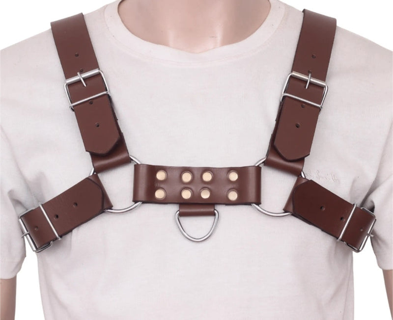 Handmade Leather Bondage Chest Harness