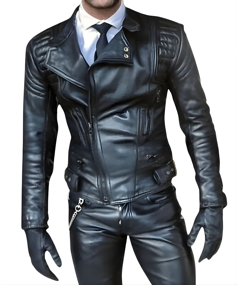 leather jacket, leather zipper jacket, genuine leather jacket, leather biker jacket
