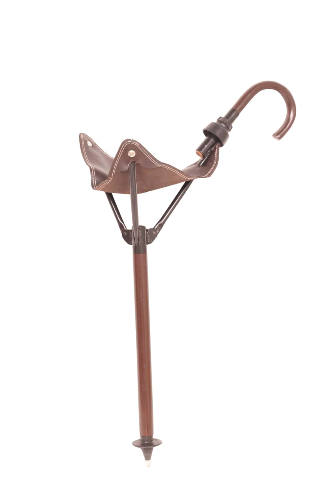 Stylish Leather Foldable Camping Stool