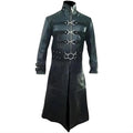 leather coat, leather long coat, leahter trench coat, leather leather overcoat, Leather Jacket