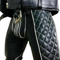 leather pants, leather BDSM Pants, Leather Bondage Pants, Gay Leather Pants, Leather pants mens, leather quilted pants