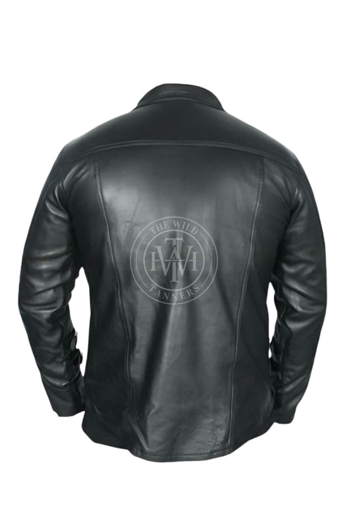leather shirt, gay leather shirt, leather shirt  bdsm, bondage leather shirt, gay shirt, leather gay shirt