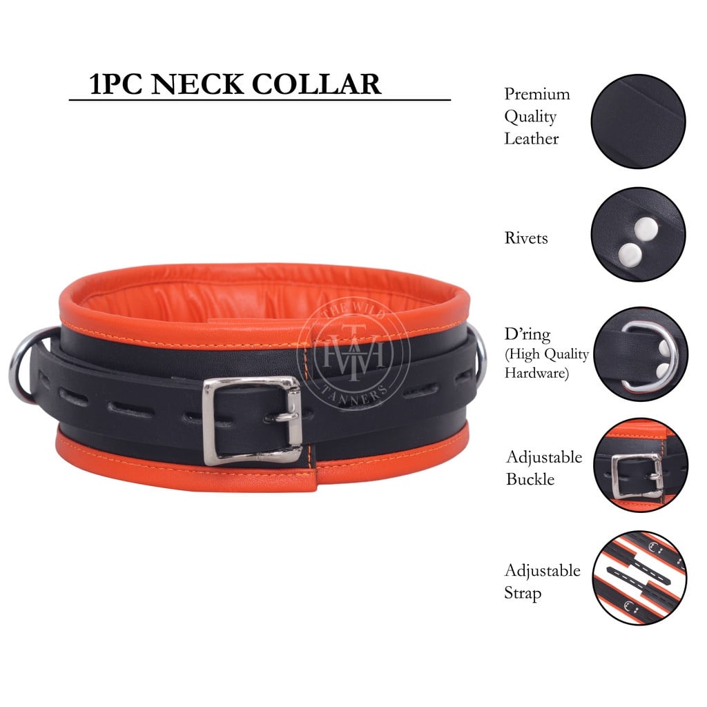 7 Pcs Leather Bondage Wrist Restraints Cuffs, view 10