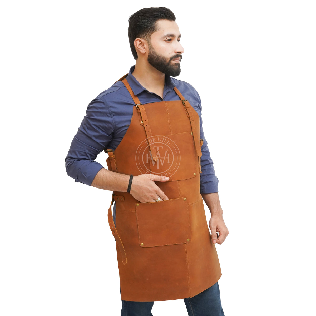Leather Apron Men with Pockets, view 11