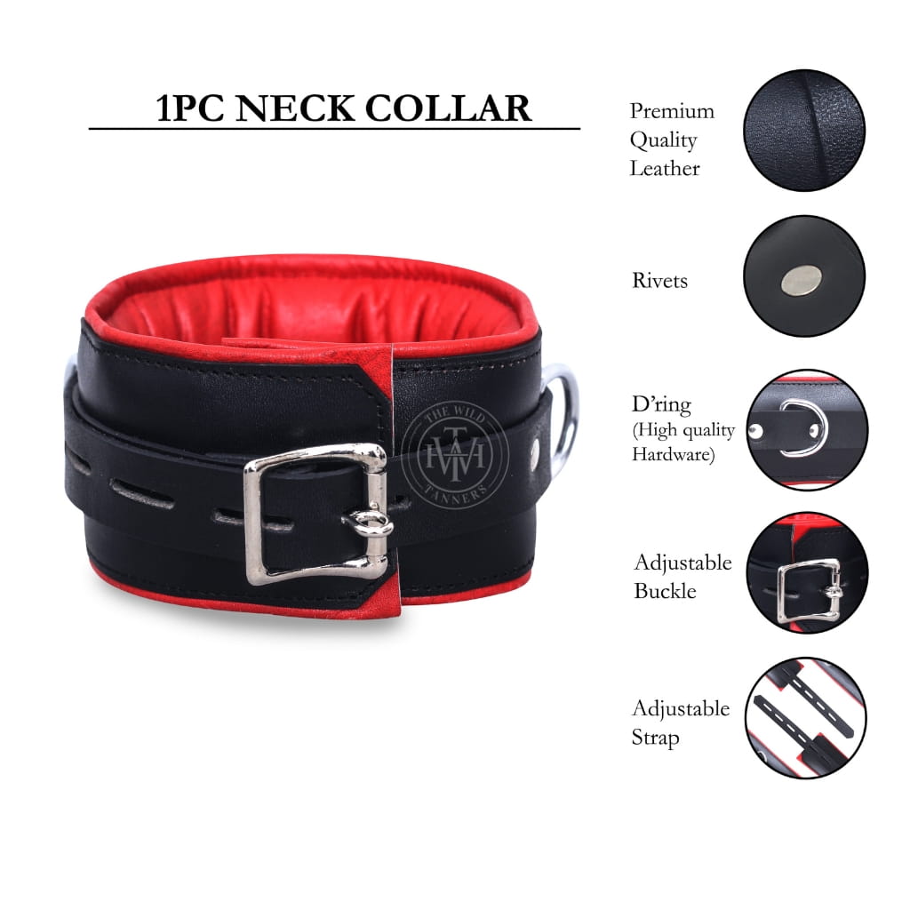7 Pcs Gay Padded Leather Handcuffs, view 9