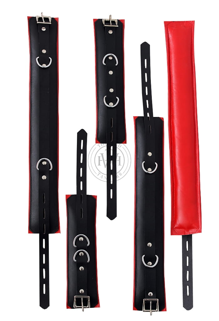 Premium Leather Bondage Handcuffs Set, view 7