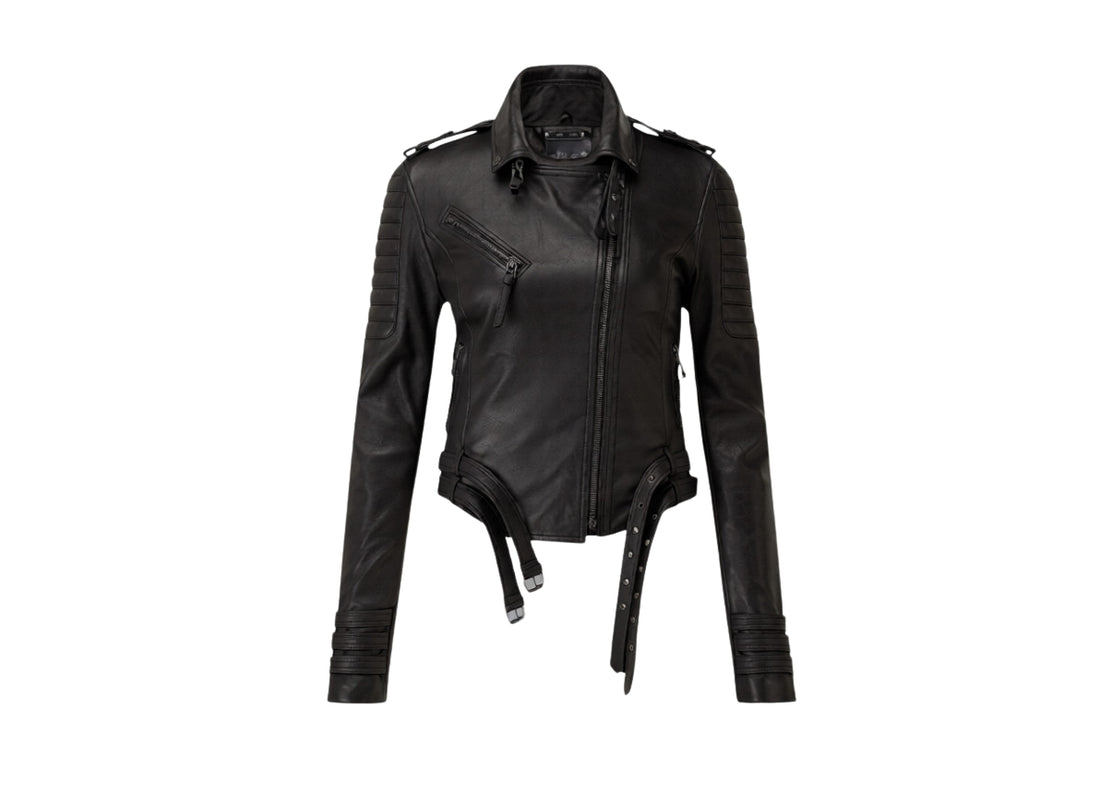 Genuine Leather Bomber Jacket For Women