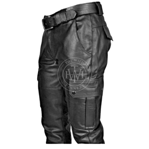 leather pants, leather BDSM Pants, Leather Bondage Pants, Gay Leather Pants, Leather pants mens, Leather Bluf Men's Trousers