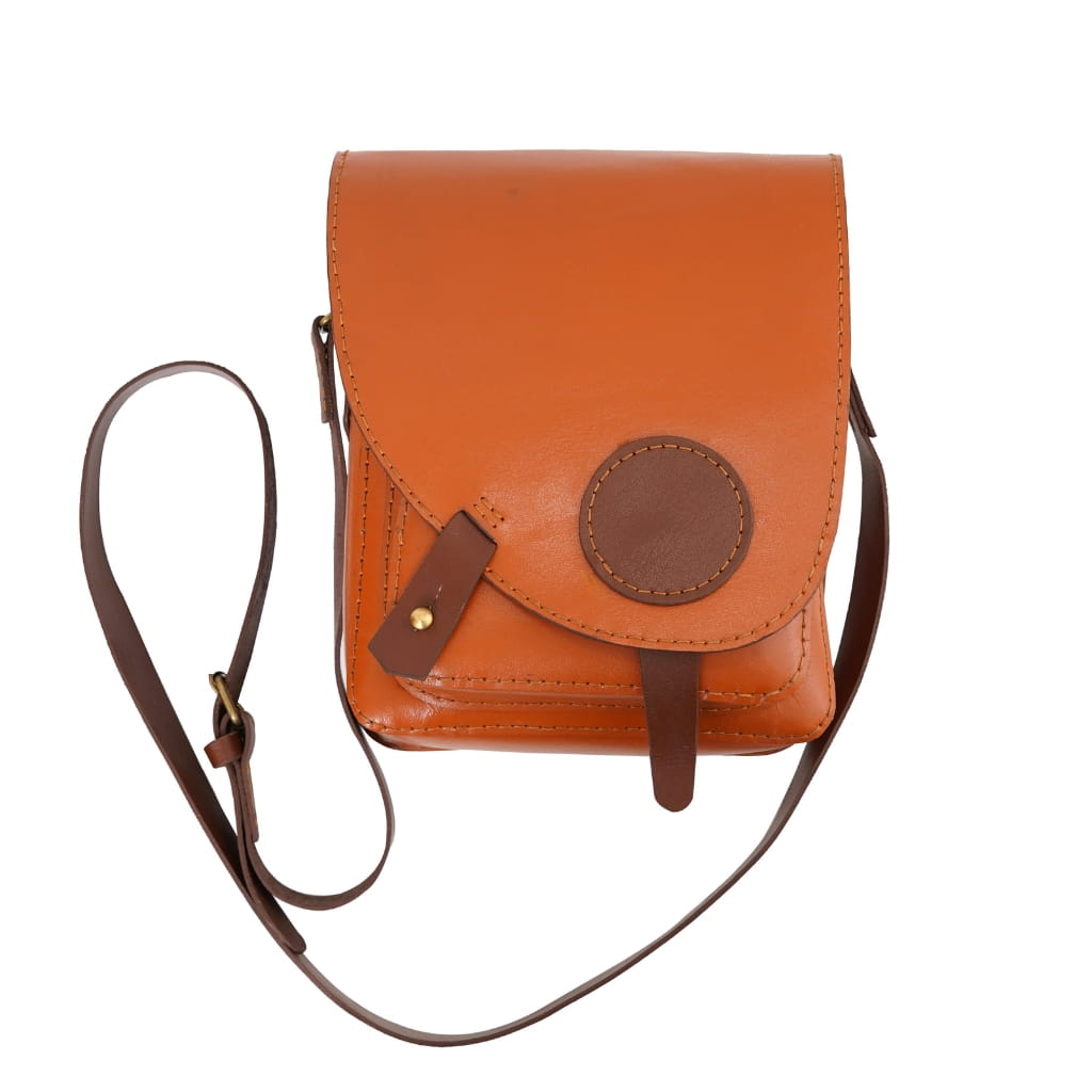 Brown Leather Crossbody Bag