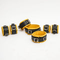 unisex leather handcuffs, padded bondage cuffs, adjustable leather restraints, BDSM handcuffs, D-ring leather cuffs