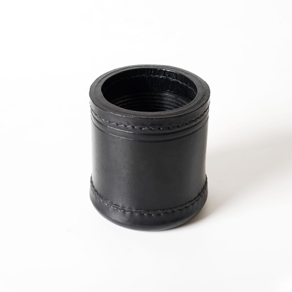 Classic Dice Cup Leather with Ribbed Interior