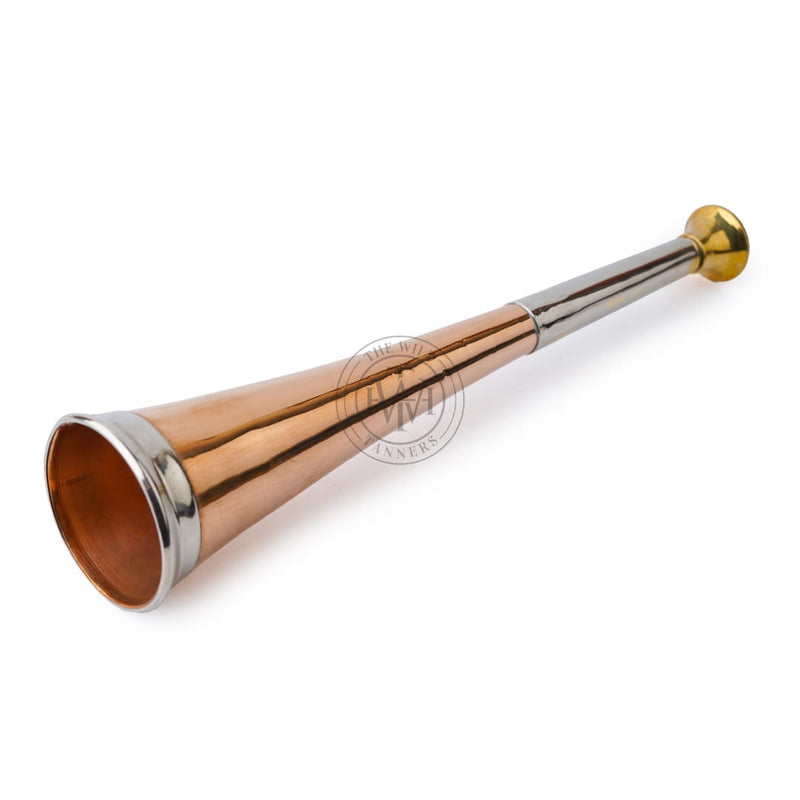 Fox Hunting Horn, Fox Hunting Horn, copper fox hunting horn, hunting horn with brass mouthpiece, fox hunting horn for sale, Band Hunting Horn