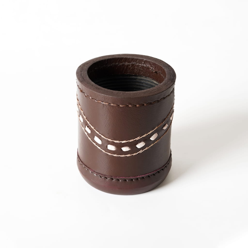 Classic Leather Backgammon Dice Cups