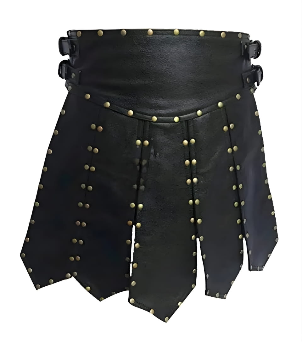 leather kilt, leather kilt for men, mens leather kilt, Gay Kilt, leather gladiator kilt
