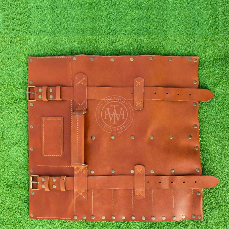 leather knife rolls, chef roll, leather chef knife roll, leather roll