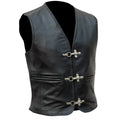 leather vest, gay leather vest, leather vest bdsm, bondage leather vest