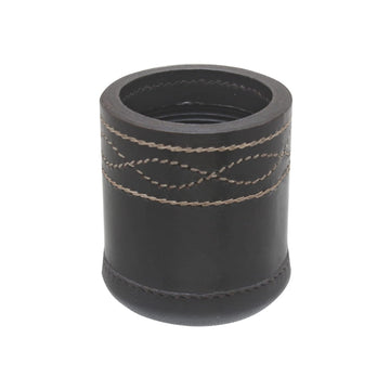 Leather Dice Cup - Black