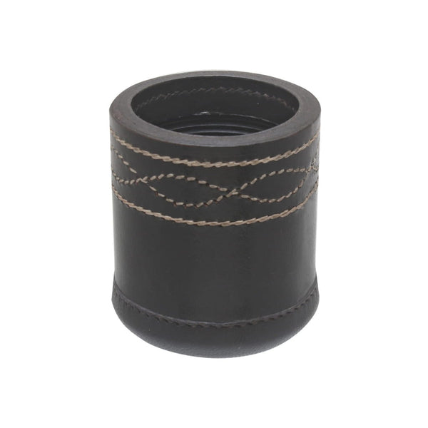 Leather Dice Cup - Black