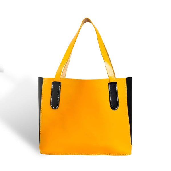 Classic Yellow Tote Bag Leather