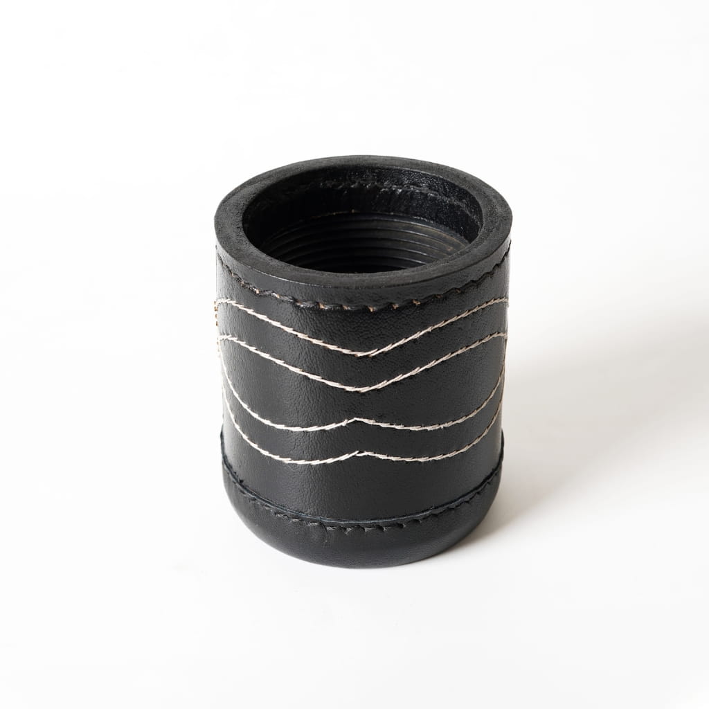 Leather Yahtzee Dice Cup - Ribbed Interior