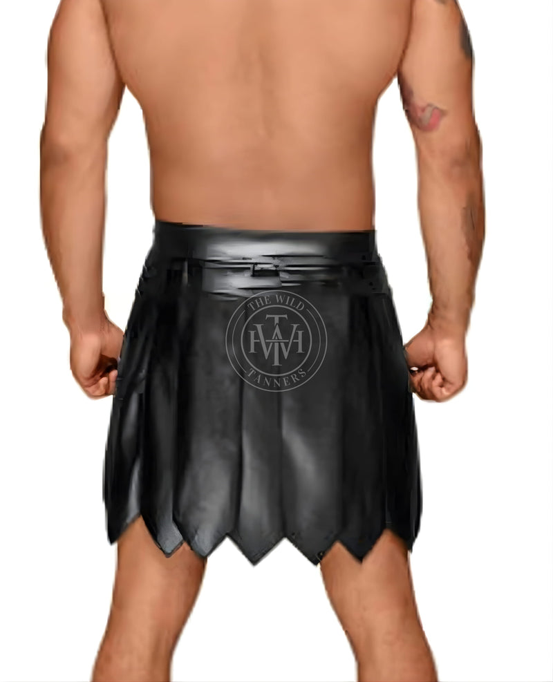 leather kilt, leather kilt for men, mens leather kilt, Gay Kilt, leather gladiator kilt
