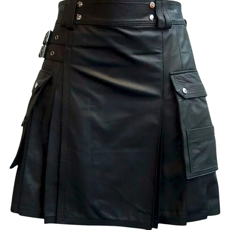 leather kilt, leather kilt for men, mens leather kilt, Gay Kilt, leather gladiator kilt