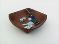 leather valet tray, brown valet tray