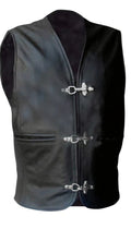 leather vest, gay leather vest, leather vest bdsm, bondage leather vest
