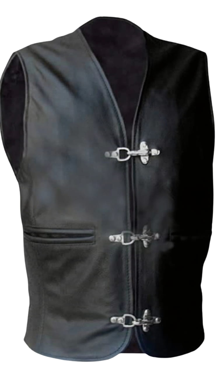 leather vest, gay leather vest, leather vest bdsm, bondage leather vest