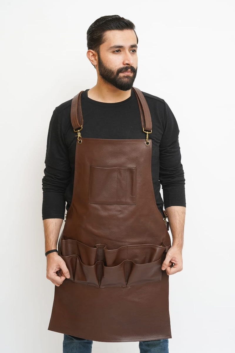 Leather work apron with pockets, Leather Aprons, Leather Woodworking Apron, Leather Butcher Apron, Leather Chef Apron, Leather Blacksmith Apron, Leather Barber Apron, Leather BBQ Apron, Leather Carpenters Apron, Leather Welding Apron