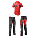 leather shirt, leather pant, leather gay uniform, leather BDSM suit, leather gay suit, leather gay uniform