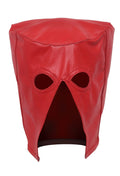 executioner leather hood, BDSM leather hood mask, full face leather hood, bondage execution hood, leather restraint mask