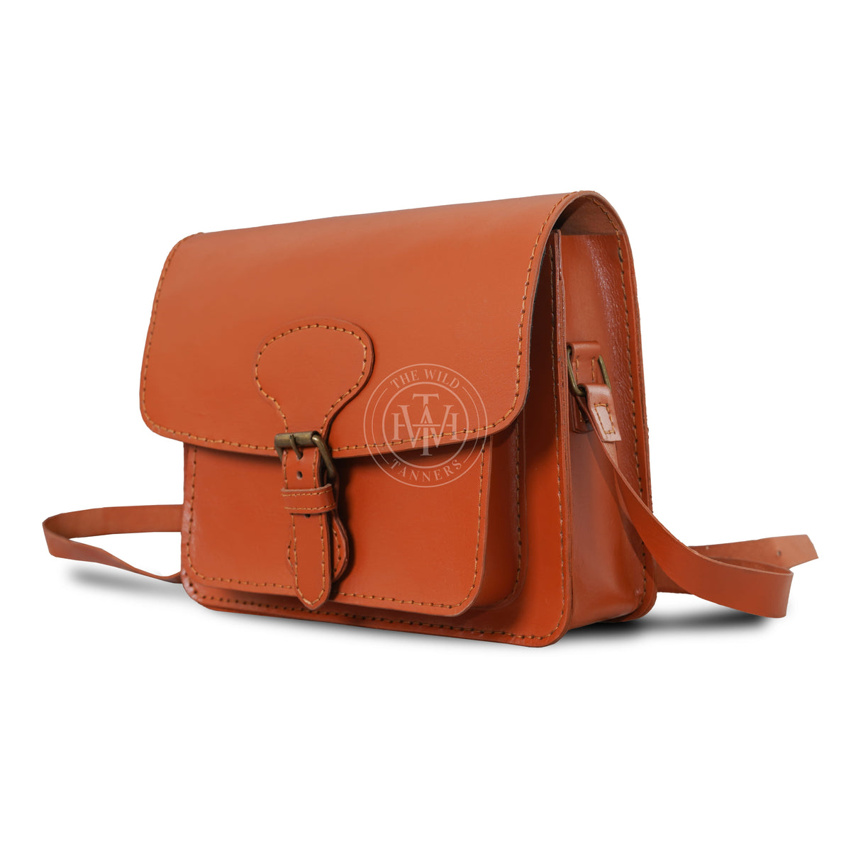 Classic Leather Crossbody Bag, view 4