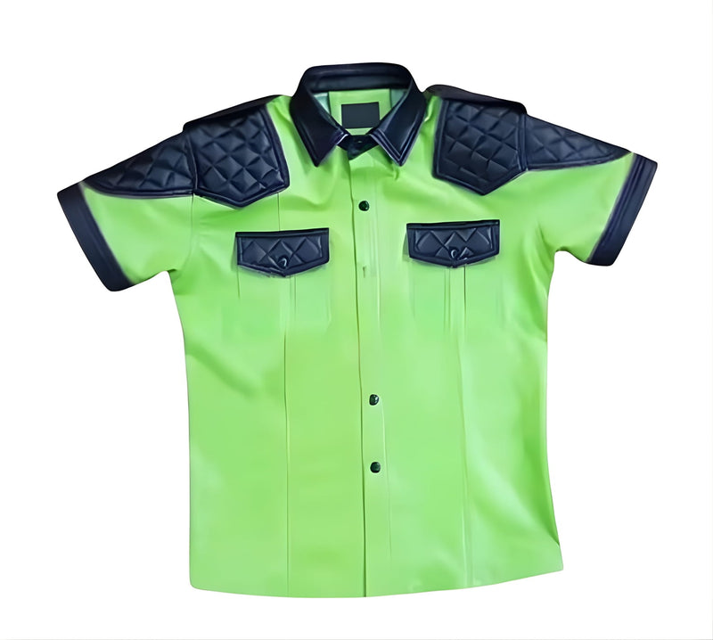leather shirt, gay leather shirt, leather shirt bdsm, bondage leather shirt, leather gay shirt