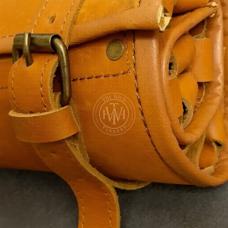 leather chef knife roll, leather tool bag