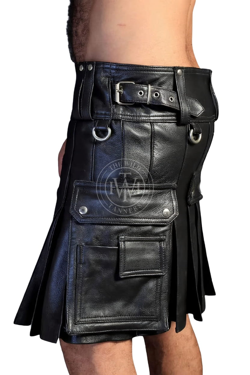 leather kilt, leather kilt for men, mens leather kilt, Gay Kilt, leather gladiator kilt