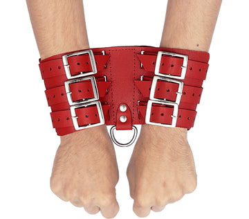 Genuine Leather Bondage Handcuffs