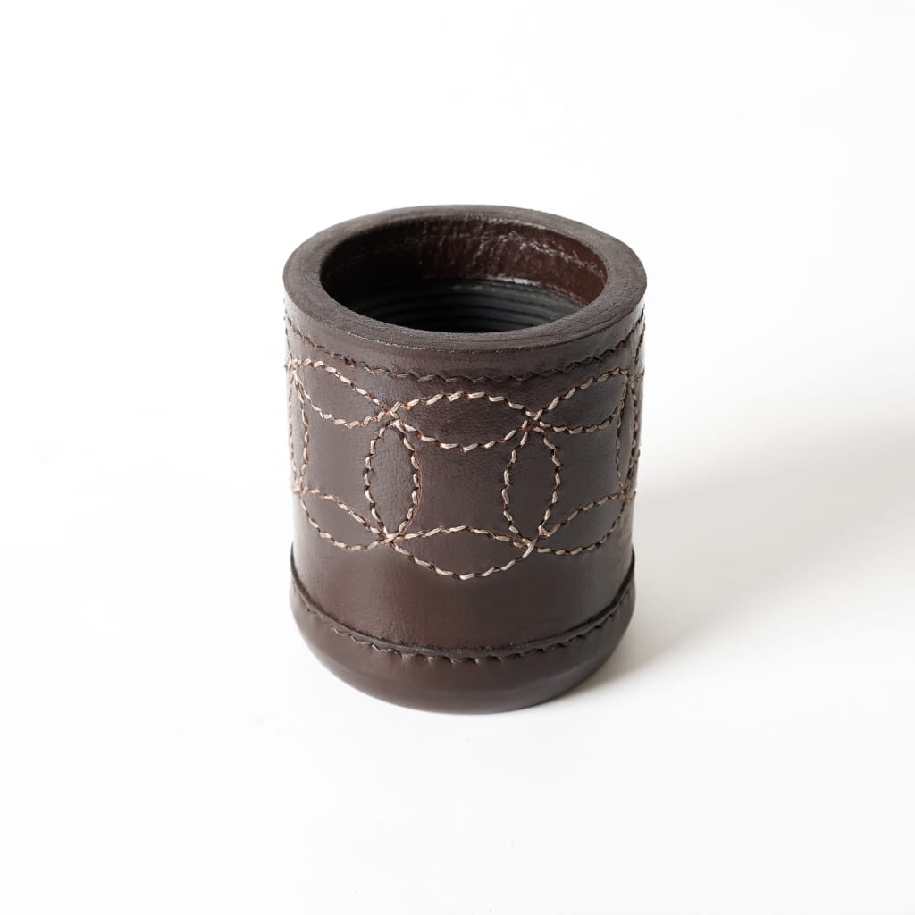 Premium Dice Cup Leather - Brown