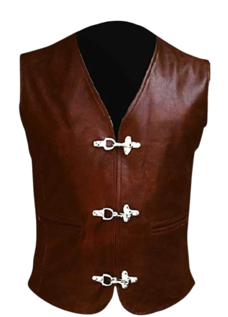 leather vest, gay leather vest, leather vest bdsm, bondage leather vest