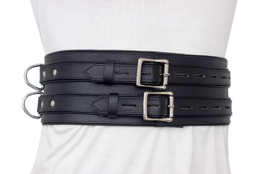 Leather Waist Belt Restraint Style