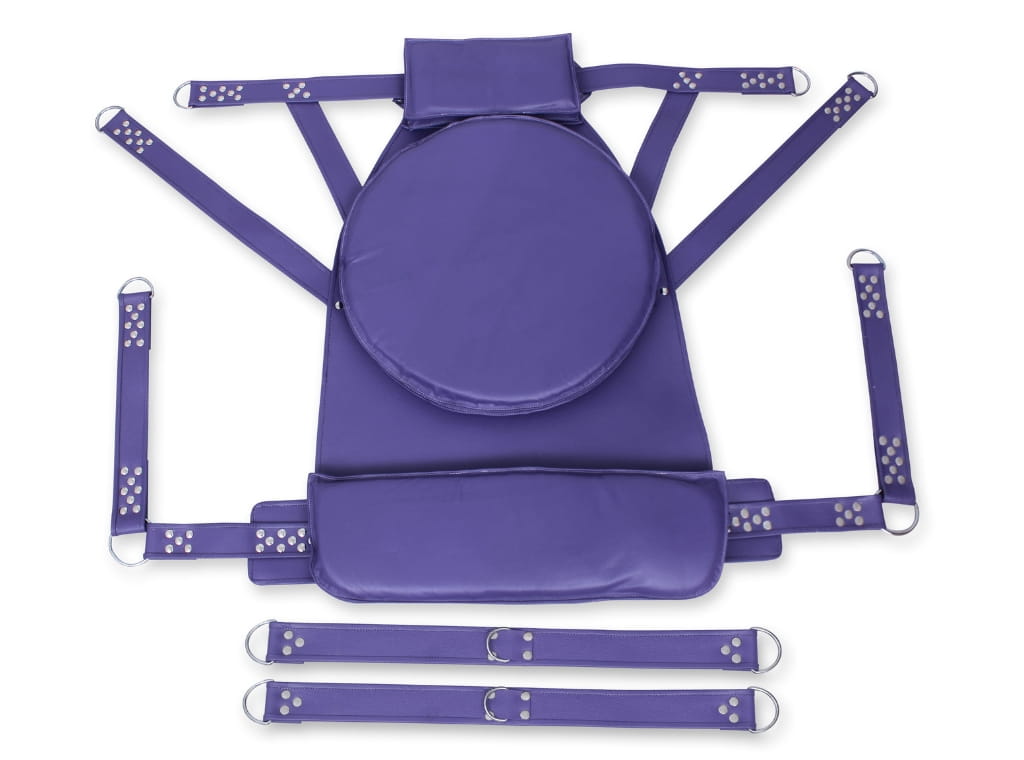 leather sex sling, bondage sling, adjustable leather sling, BDSM furniture