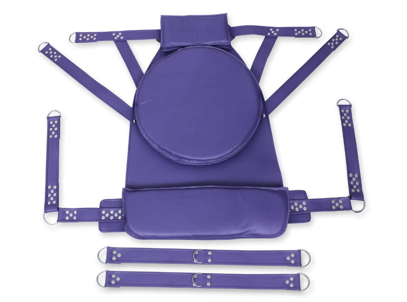 leather sex sling, bondage sling, adjustable leather sling, BDSM furniture