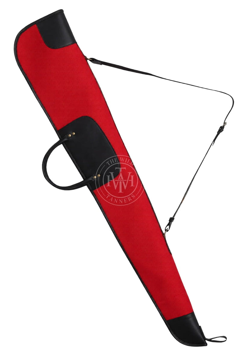 Shotgun Case, Canvas Leather Slip Case, Slip Cover, Leather Shotgun Case, Leather Rifle Case, Leather Slip Case