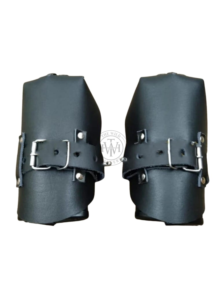 leather fist mitts, BDSM hand restraints, padded leather mitts, adjustable bondage mitts, lockable leather mitts