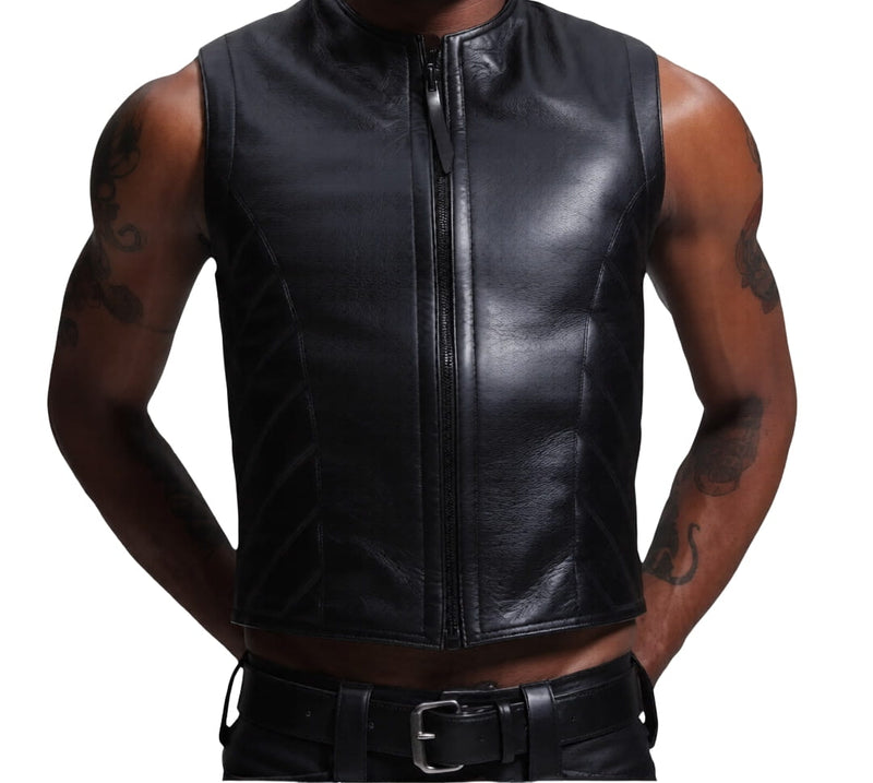 leather vests, gay leather vest